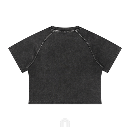 Women's Graffiti Crop Top (Black)