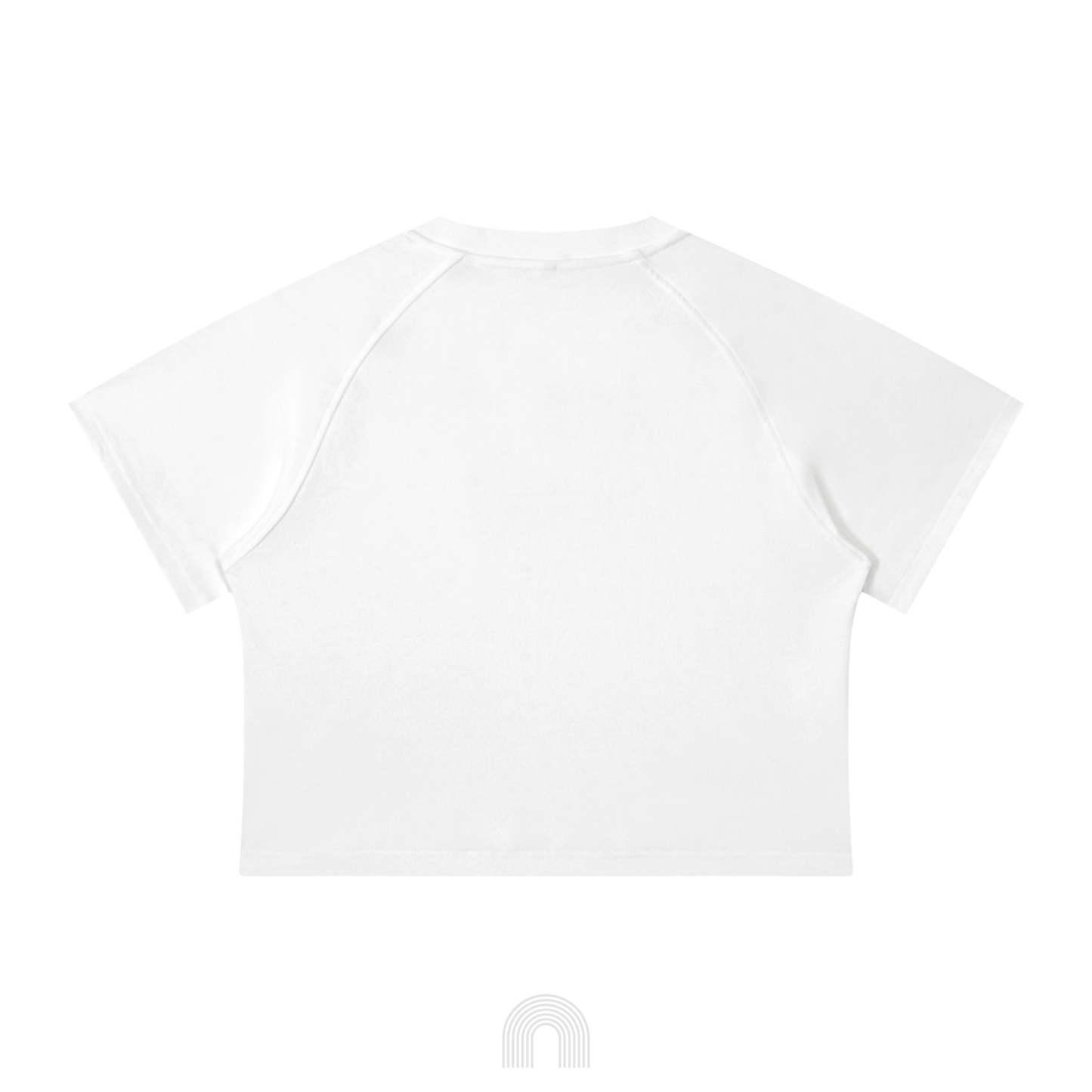 Women's Graffiti Crop Top (White)