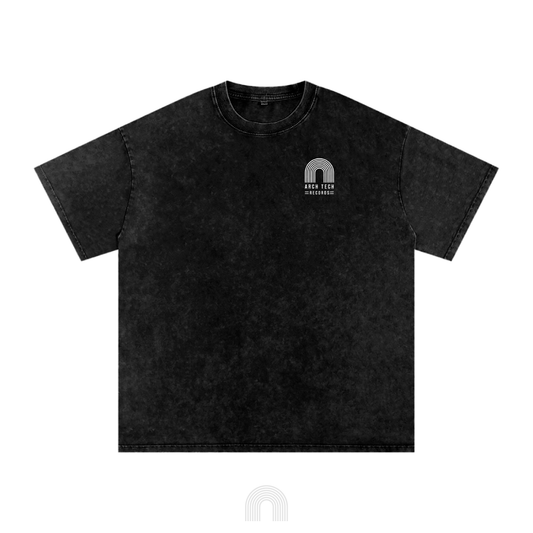 Arch Tech Records - Acid Wash Tee (Black)